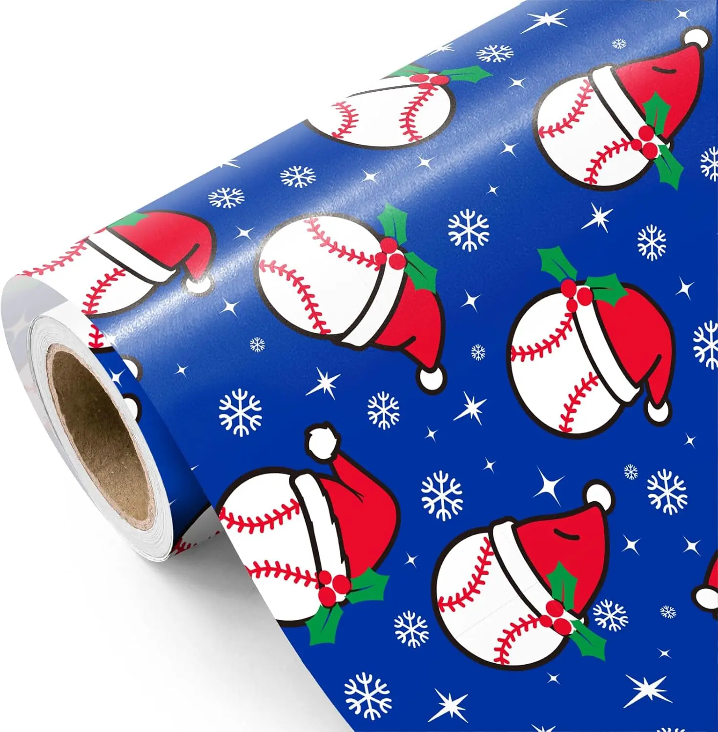 【Buy 2 Get 3 Free】WRAPAHOLIC Sports & Gaming Christmas Wrapping Paper Roll, 17 in x 16.5 ft Mini Roll, Baseball, Football, Soccer, Basketball, Gamer & Monster Truck Designs for Boys, Teens, Men, Kids Gifts & Holiday Parties
