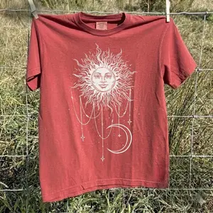 Comfort Colors Celestial Sun Graphic Tee, Mystic Sun and Moon T-Shirt, Cottagecore Witchy Clothes