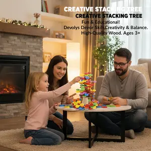 Montessori Smart Building Blocks Tree,Creative Stacking Tree - A Fun and Educational Toy for Kids,Montessori Smart Building Blocks Tree