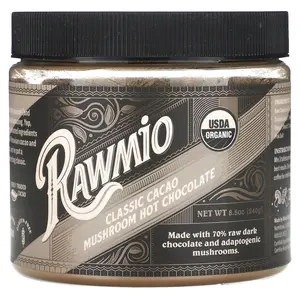 Rawmio Classic Cacao Mushroom Hot Chocolate, 8.5 oz (240 g)