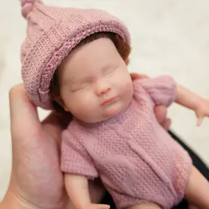 VACOS 8-Inch Inch Reborn Baby Doll Newborn Girl/Boy Doll Full Body Silicone Baby Doll doll girl gift Reborn Sleeping