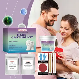 3D Hand Casting Kit - DIY Hand Mold Keepsake Set with Non-Toxic Molding Powder, Perfect for Couples/Families/Friends, Father's Day & Mother's Day Gifts