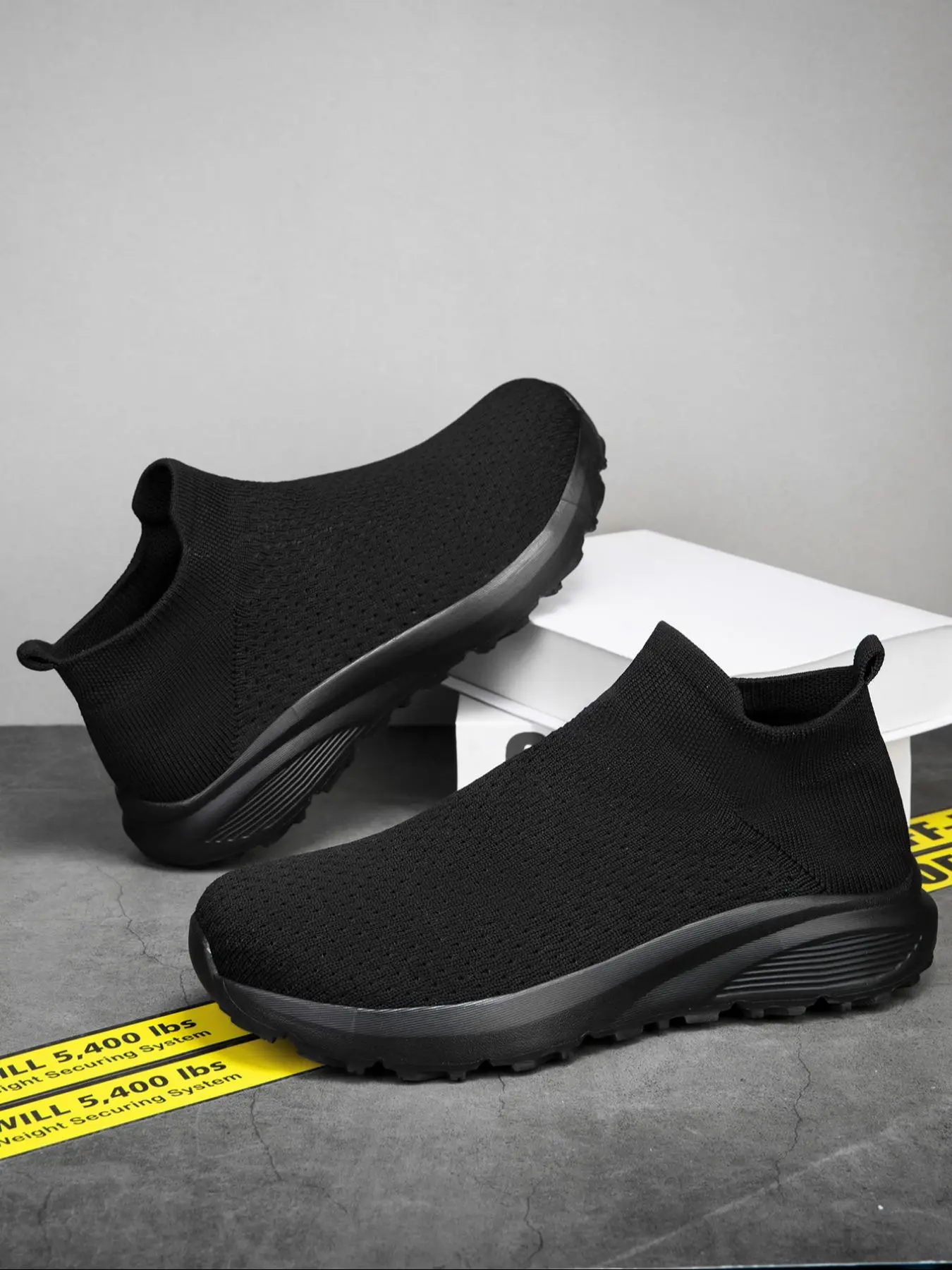 Slip On Running Sneakers Lightweight Mesh Athletic Shoes Casual Sports Wear Men main image 4