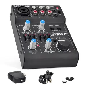 5-Channel Audio Mixer - Low Noise USB Interface - 18V Phantom Power