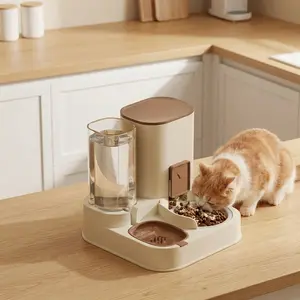 2-in-1 Automatic Pet Feeder & Water Fountain – Large Capacity Cat and Dog Dispenser for Easy, Mess-Free Feeding