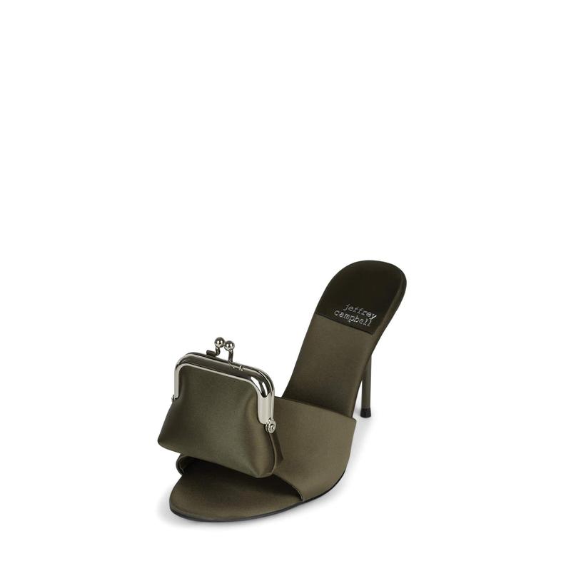 XTRA-COIN Jeffrey Campbell Heeled sandal with functional coin purse detail attached Footwear Shoe