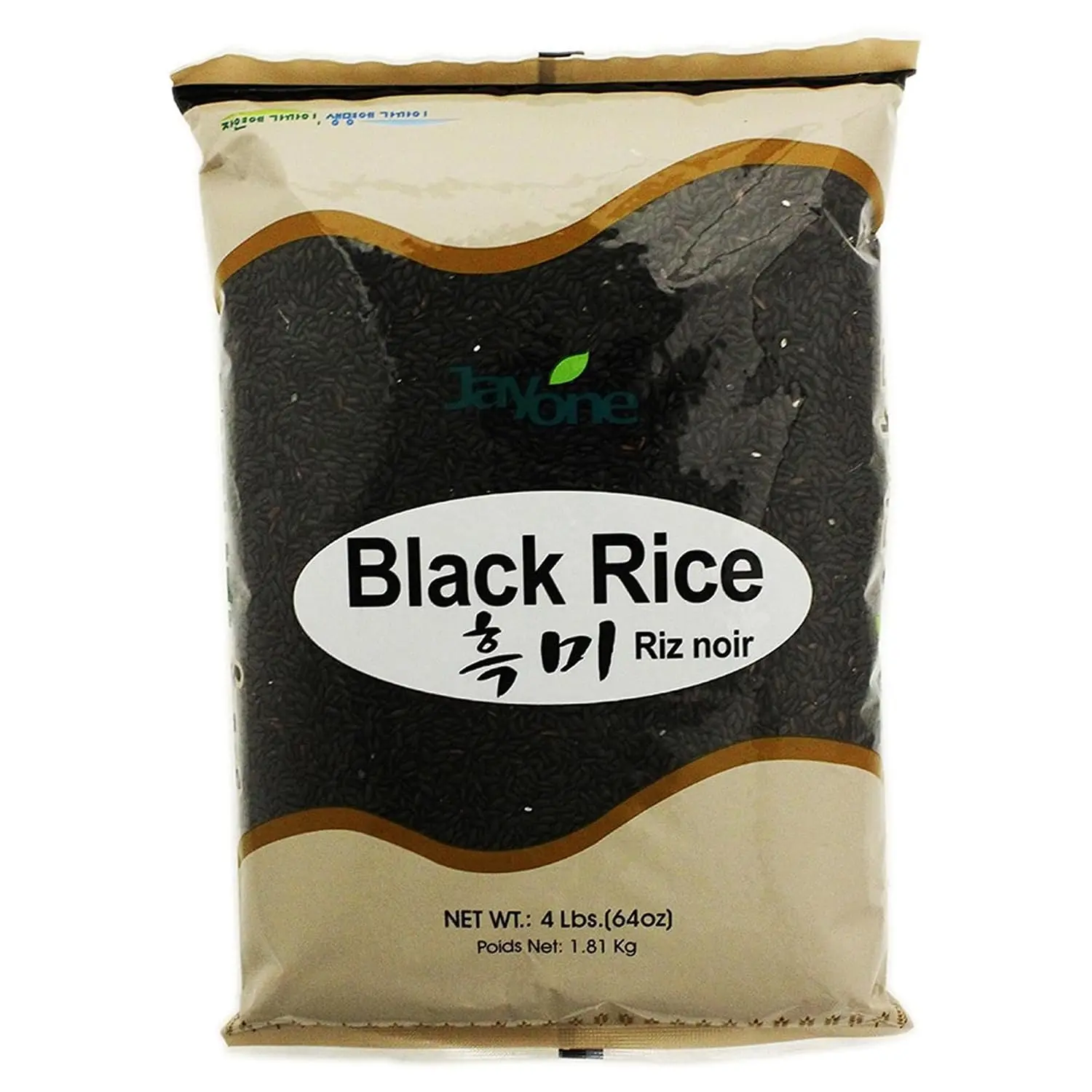 Jayone Black Rice 4 lb, Korean Style Premium Black Rice, Great for Mixing with White Rice, Pantry Staple for Rice Bowls and Everyday Meals