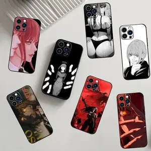 Anime M-Makima Phone Case For iPhone17, 16,15,14,13,12,11,Pro,X,XS,Max,XR,Plus,Mini Soft Silicone Black Shockproof TPU