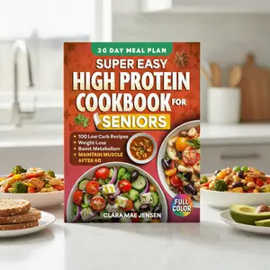 Super Easy High Protein Cookbook for Seniors | 30-Day Meal Plan, Simple Low Carb Recipes & Easy Healthy Meals for Everyday Cooking