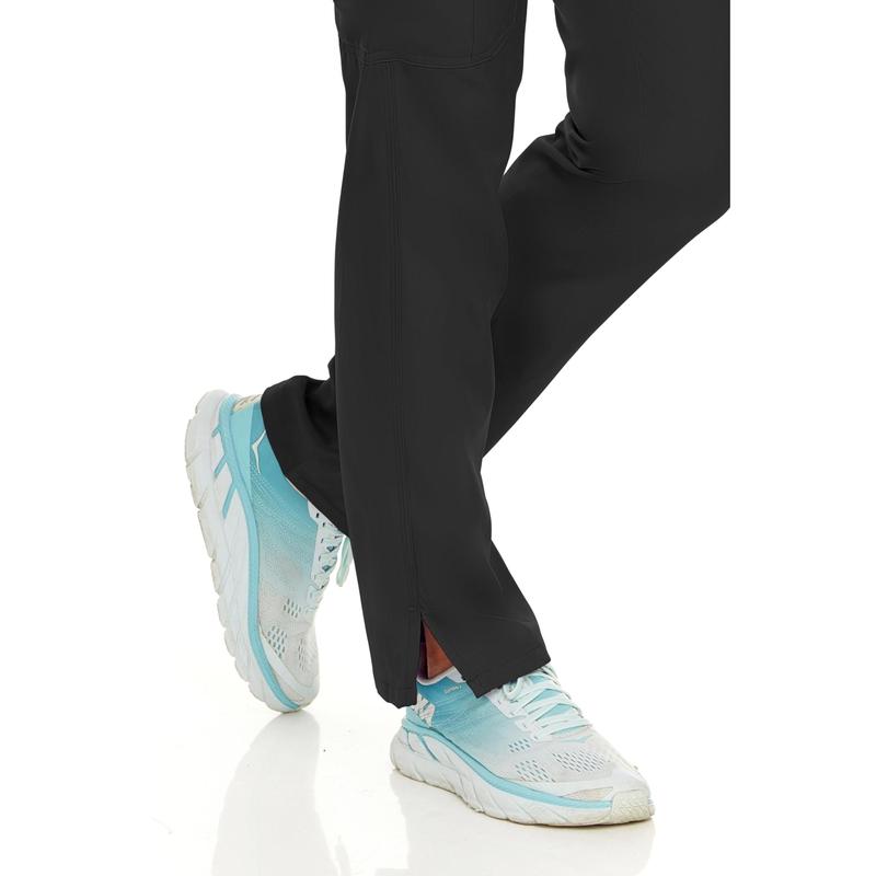 MediChic Women's Straight Leg Six Pocket Cargo Scrub Pants with 4-Way Stretch Scrubs