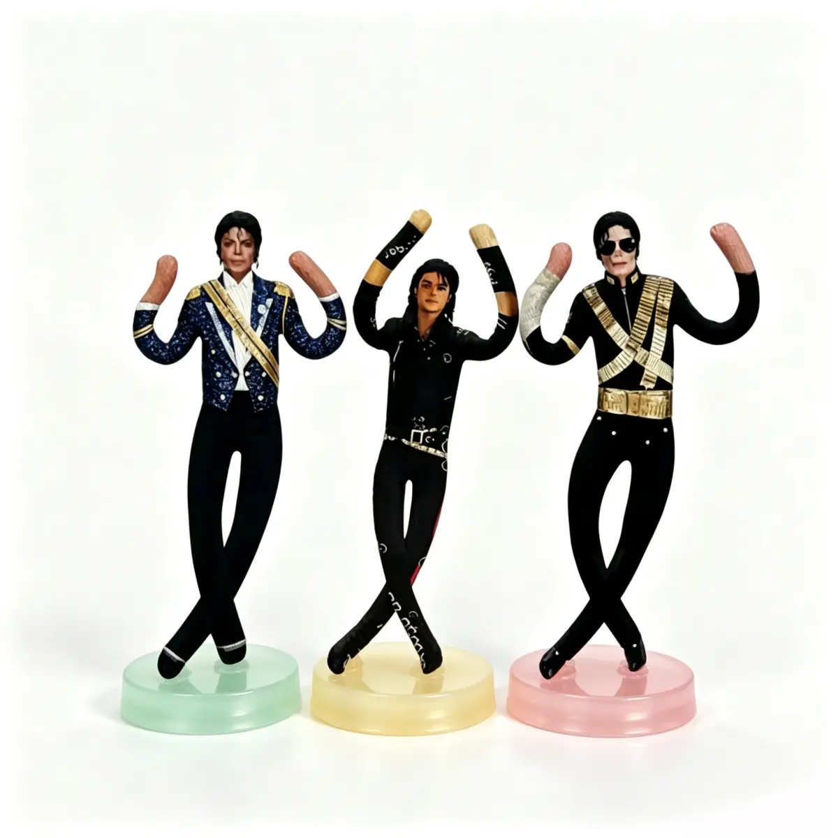 3pcs,High-Quality Articulated Michael Jackson Plush Doll, Built-in metal frame,cute girly gifts，plushies,Fan collection