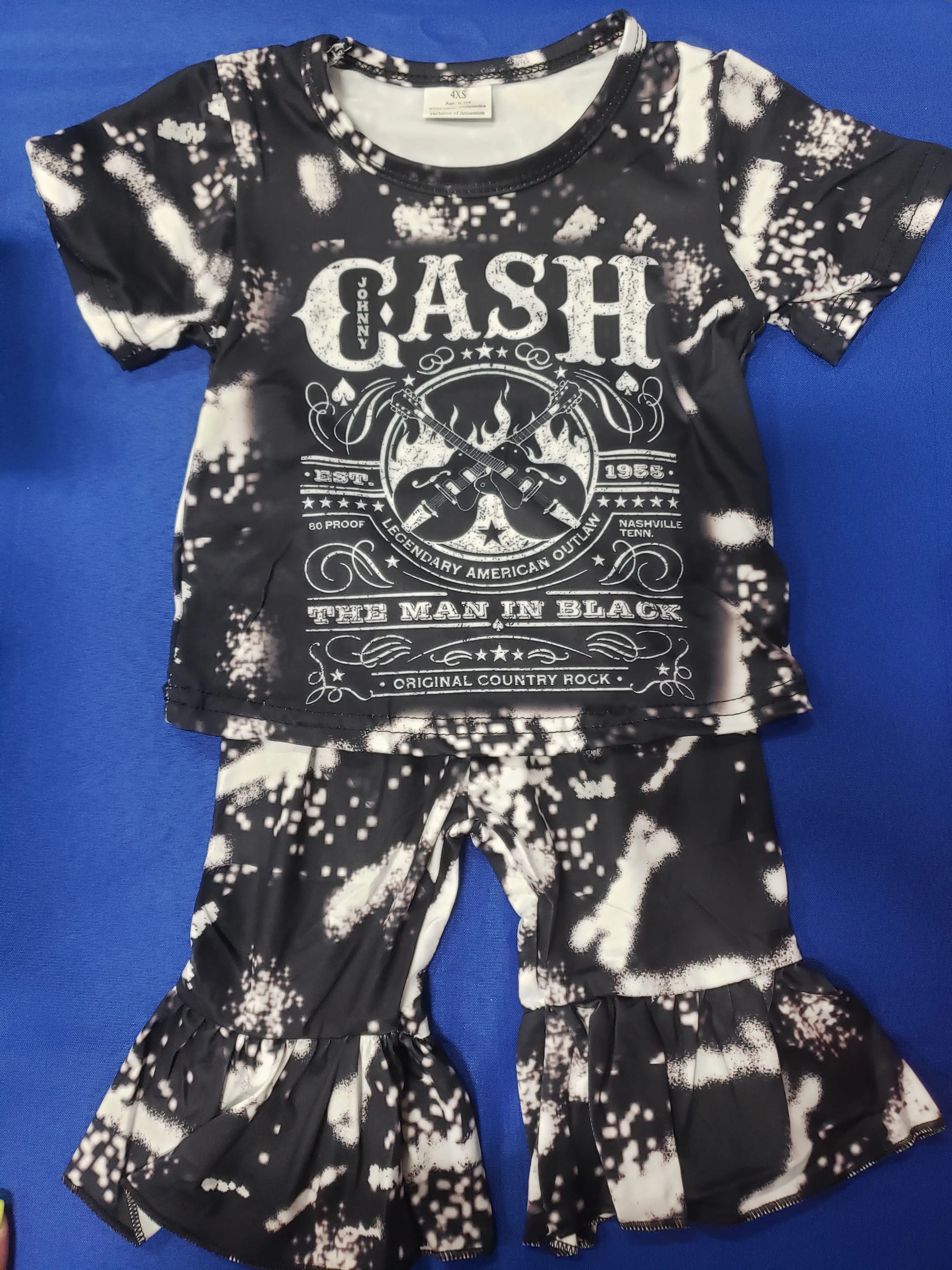 J Cash Black and White Man in Black