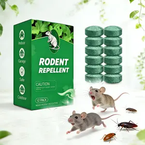 12 Packs Popular Natural Rodent Repellent Balls! Infused with peppermint and lemon oil, these balls effectively deter squirrels, rats, spiders, and other pests. Safe, long - lasting, and easy - to - use for both indoor and outdoor applications.