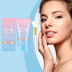 JAYSUING Collagen Night Peel Off Mask | Collagen Niacinamide Ceramide Moisturizing Mask, Gentle for Sensitive Skin, Firming & Gentle Exfoliating