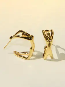 Punk Human Shaped Design Earrings, Punk Style Earrings, Fashionable 3D Human Shaped Design Earrings for Women & Girls, Trendy All-match & Exquisite Jewelry for Birthday Gift