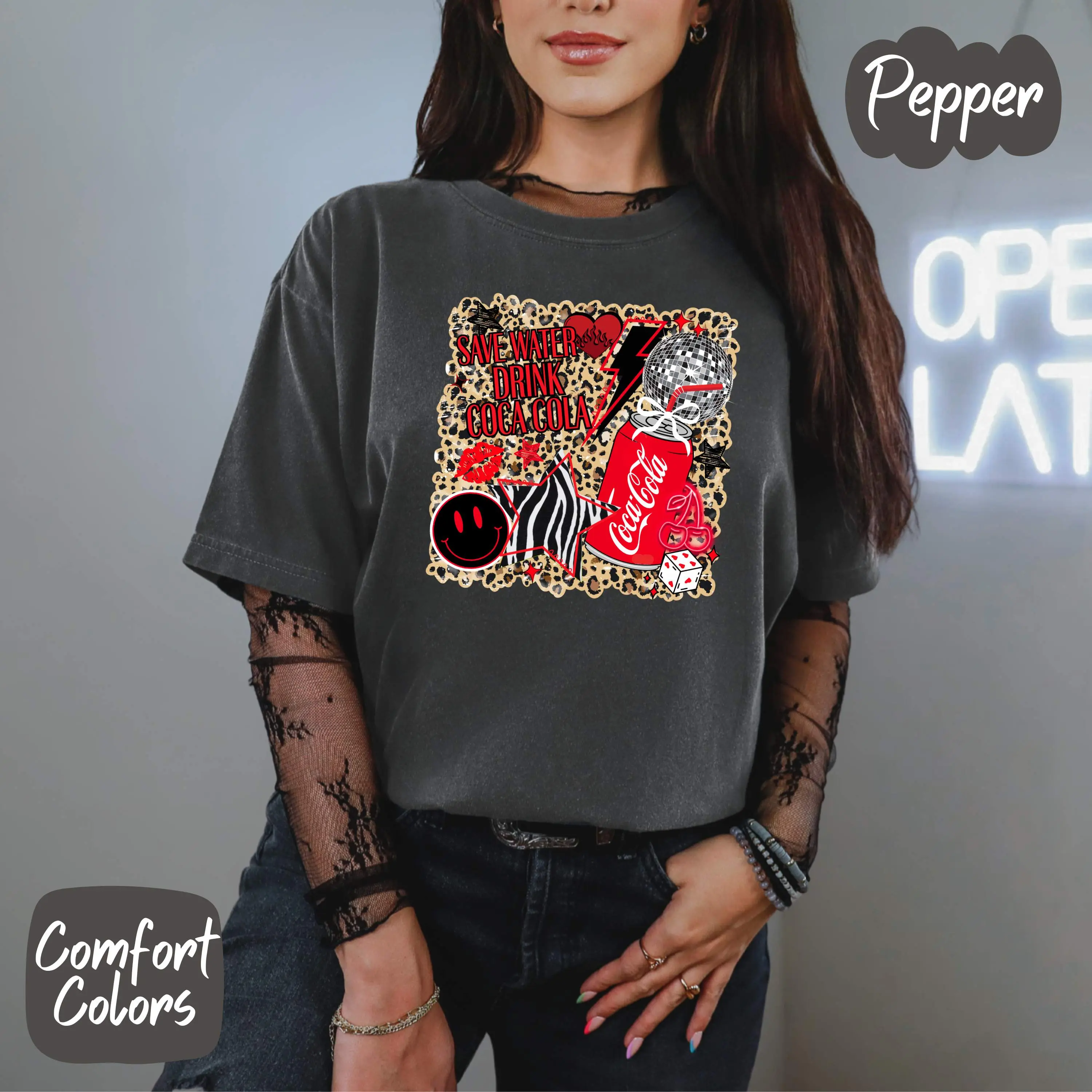 Save Water Drink Coca Cola Comfort Colors T-Shirt