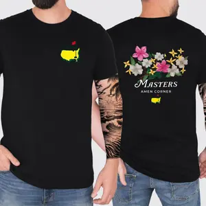 Sportswear Masters Amen Corner Golf Shirt, Soft Vintage Cotton T-Shirt, Breathable Classic Collar, Casual Menswear, Trendy Gift, Masters Tee, Vintage