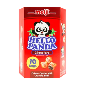 MEIJI Japanese Panda Chocolate Cream Cookies 258g - Delicious Snack Treat