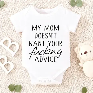 My Mom Doesn't Want Your Advice Onesie, Funny Baby Bodysuit, Sarcastic Novelty Baby Onesie, Funny Infant Onesie