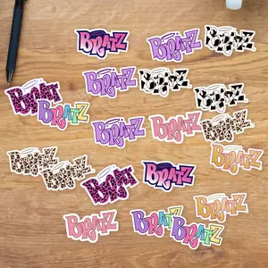 Stickers Pack 20 Pcs Purple Bike Luggage Colorful Bratz Aesthetic Water Logo Guitar Laptop Bumper Waterproof Bottle Car Vinyl Skateboard