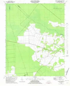Lynchs Corner North Carolina USGS Topographic Quadrangle Map, 1997, 1:24000