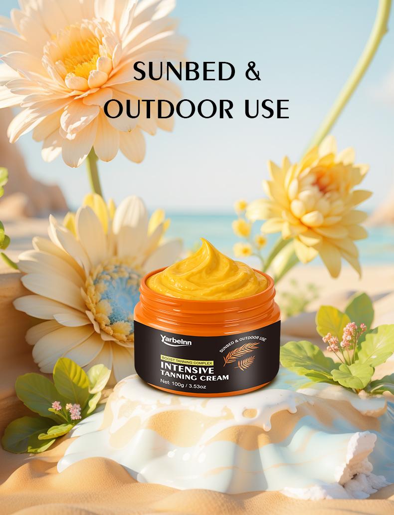 Yarbelnn Self Tanning Cream for Body & Face – Fast Dark Bronzing Lotion, Natural Sunless Tan, Streak-Free, Hydrating Long-Lasting Glow