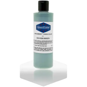 AmeriColor, Silver Sheen, 9 Ounce, AmeriMist Airbrush Food Coloring