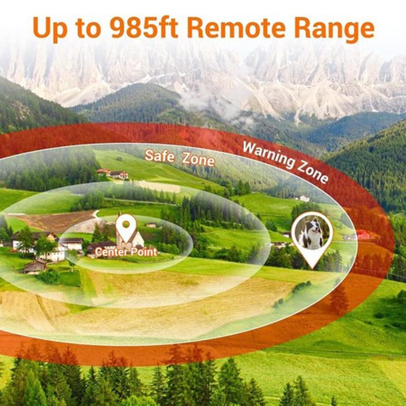 Dog Shock Collar 1 Dog (10-120Lbs) - 985 ft Waterproof Training Collar for Dogs Large Medium Small with Rechargeable Remote