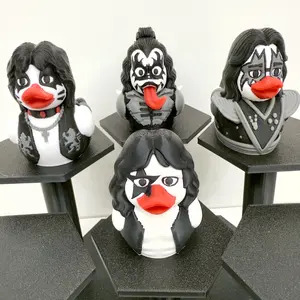 Glam Rock Band Ducks | Heavy Metal 3D Printed Dashboard Decor