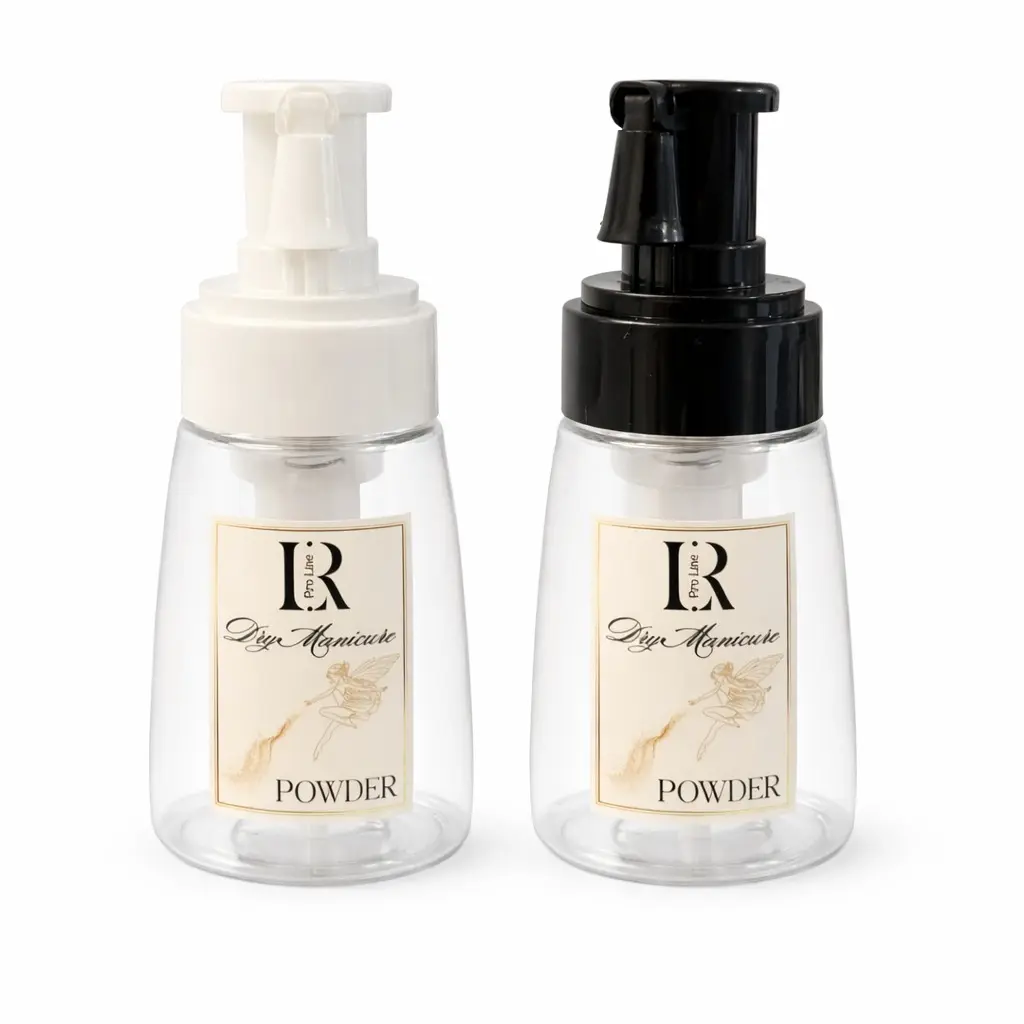 LR PRO LINE Dry Manicure Powder Spray - Ultra-Fine Formula with Pump Dispenser, Moisture Control, Safe Cuticle Prep - Nail Care Supply, Nail Care Beauty Products, Nail Art Supply, Pump Spray