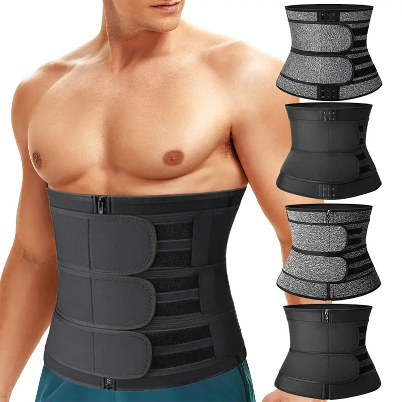 CATTIBOR Men and Women Zipper Adjustable Sport Waist Trainer Cincher,Men Sport Gridle Belt Waist Cincher,Men Sauna Neoprene Workout Corset ,Men & Women GYM Fitness Sport Belt,Men Summer Wear for Daily Life
