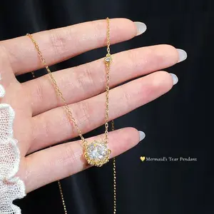 Mermaid Tears Necklace for Women - High-End Luxury Accessory - Niche Collarbone Chain/Necklace