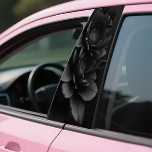 Premium Edition Car Center Pillar B Column Stickers, Bumper Decals, PVC Material Waterproof Scratch-Resistant. Cool Metal Camouflage Number Car Stickers, Highlight the Rough Style. Suitable for Various Models and Glass, Metal, Plastic, Ceramic, Wooden Sur