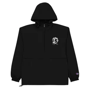 The Letter D' Embroidered Champion Packable Jacket