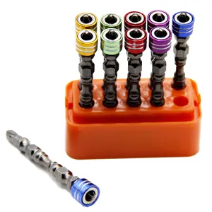 Double cross screwdriver head Magnetic Drywall Screw Setter PH2 Bit Set 10PCS, Magnetic Double Ended Screwdriver Bits, Magnetic Collar Design. Fathersdaygift Hardware