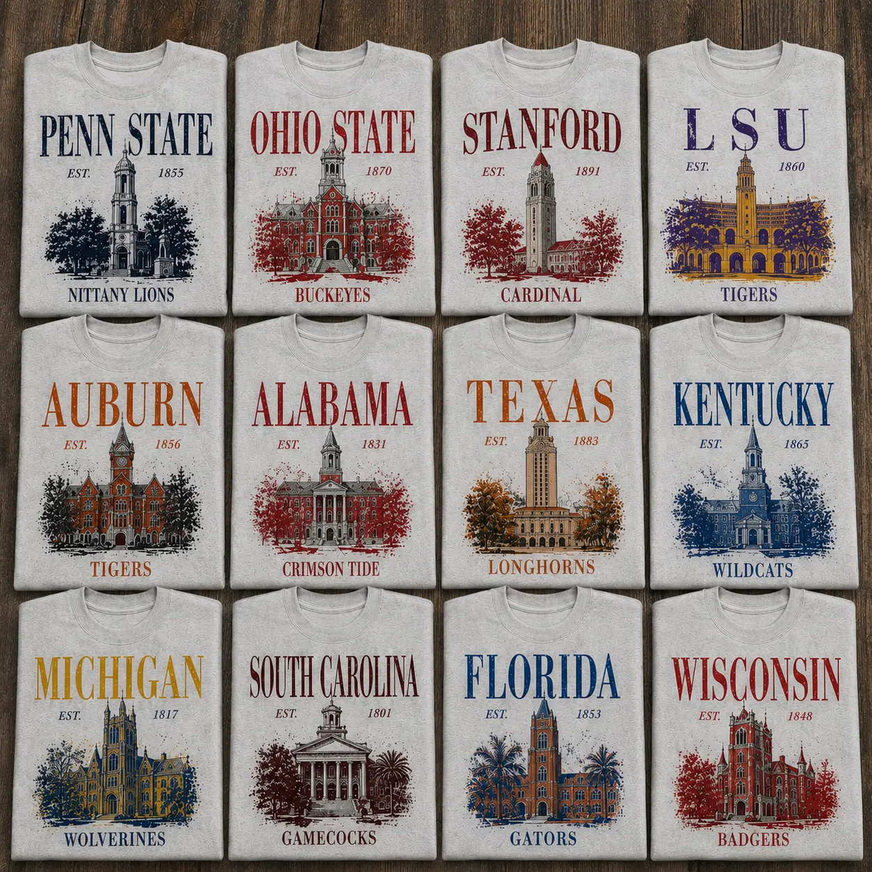 Vintage College Campus Landmark T-Shirt, Retro University Building Graphic Tee, Distressed Collegiate Spirit Shirt, Classic Game Day Fan Apparel, Alumni Gift, Unisex Heavy Cotton Casual Crewneck Tee for Men Women