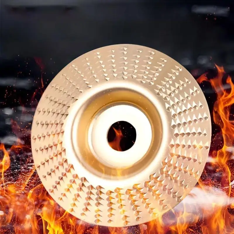 Woodworking Polishing Wheel, 1 Count Angle Grinder Polishing Wheel, Multipurpose Wood Carving Tool Accessories