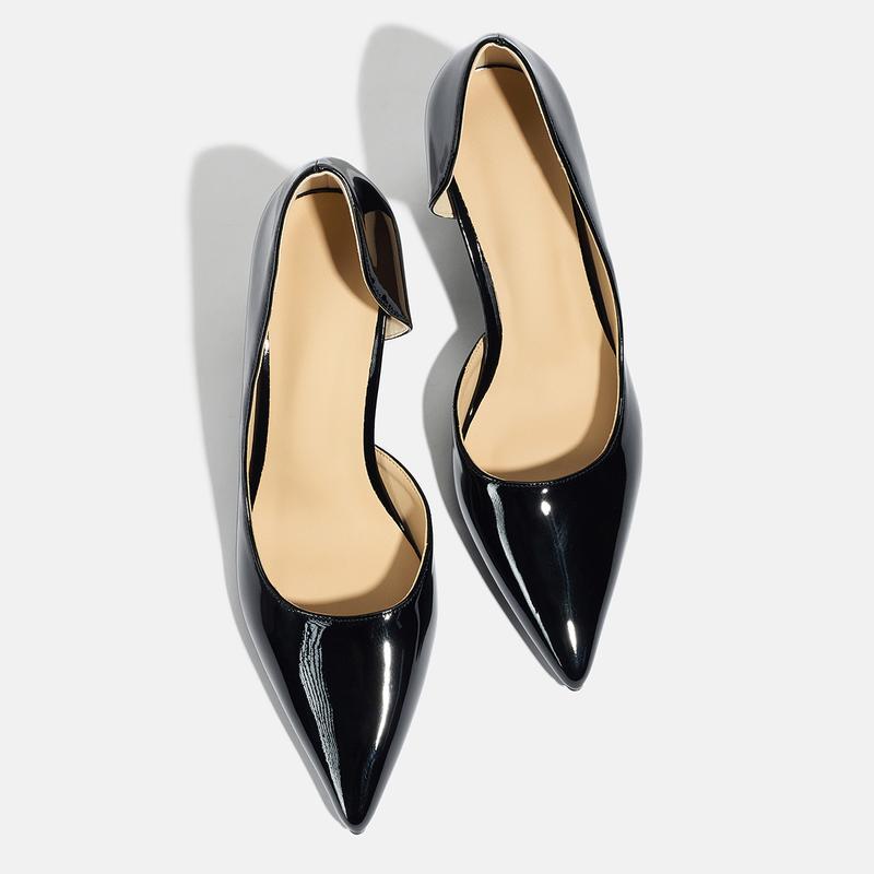 Comfortable, simple and elegant temperament women's singles shoes side empty slim heels women's high heels women's shoes