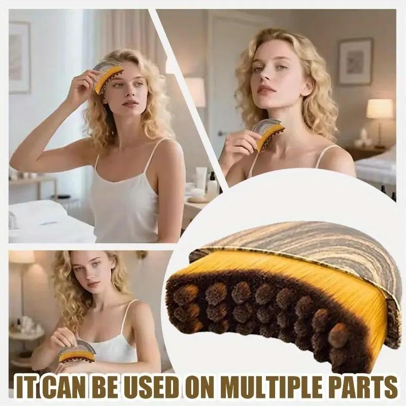 Facial lymphatic massage brush, an ergonomic shaping tool suitable for the jawline and chin. Portable, easy to clean, and provides relief and relaxation.-BY