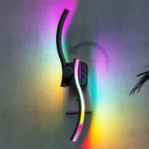 【Launching 03/18】Night Light, Dimmable Night Lights Plug Into Wall with Large Wave Design 3000K & 3 Brightness Levels for Baby Nursery Hallway Bathroom Bedroom, RGB