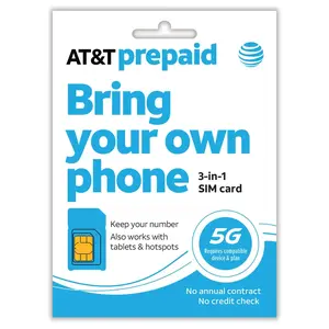 AT&T PREPAID 3-in-1 SIM KIT (pSIM)