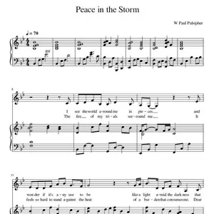 Peace on the Storm Sheet music by W Paul Pulsipher