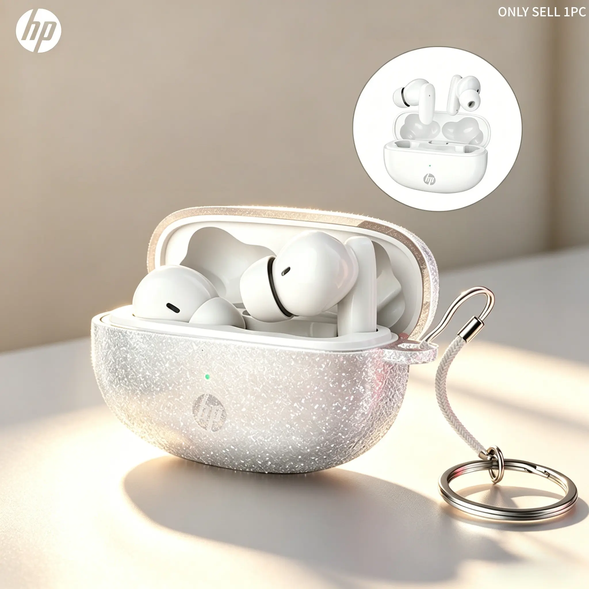 Hp TWS True Wireless Earbuds, H10i Bluetooth-compatible Noise-Canceling Headphones, Ipx4 Waterproof, Smooth Reconnection, Perfect Sound Quality, Waterproof Earphones