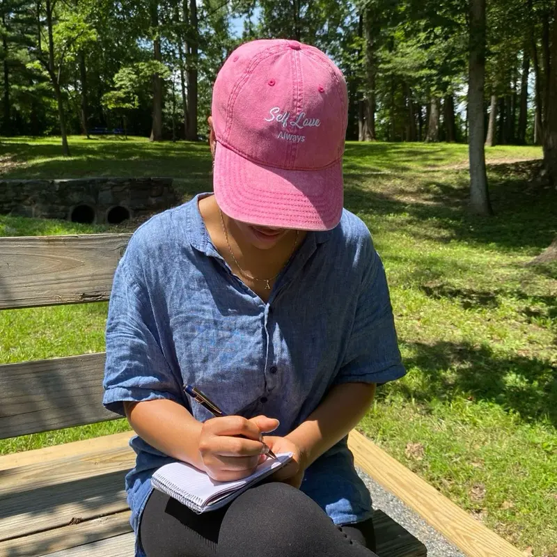 Self love denim hat