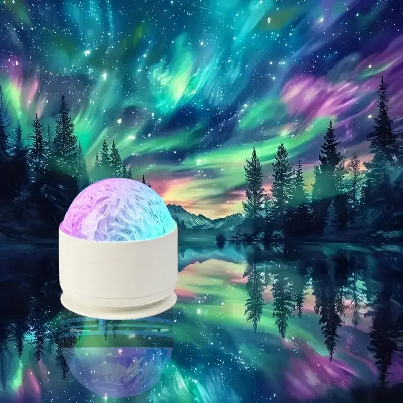 Northern Aurora Projector Lamp, USB Powered LED Night Light Projector with Remote Control, Colorful Northern Lights for Bedroom, Party, Home & Office Decor, Atmosphere Light, Projection Light, Led Decoration