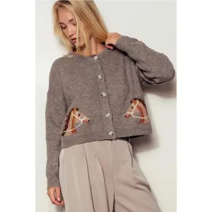 Western Horse Cardigan