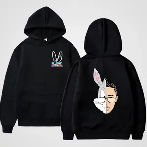 Bunny Ears Graphic Sweatshirt T-shirt Hoodie – Urban Streetwear Pullover, Graphic Unisex Fashion Shirt, Casual Style