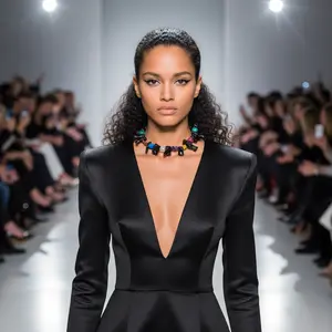 Coral Candy Necklace 0369012 - 18-Inch Black Coral & Multicolor Agate Choker with Rose Quartz Toggle Clasp for Bold and Elegant Style