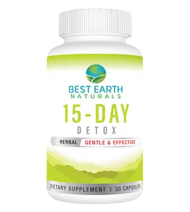 15-Day Detox Cleanse by Best Earth Naturals – Gentle Colon Cleanse, Bloat Relief & Gut Health Support for Men and Women