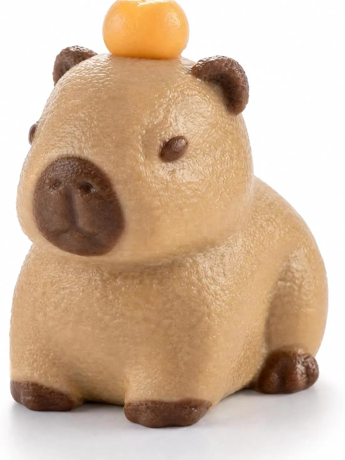 Sticky Capybara Squishy Toy – Soft Silicone Realistic Capybara Squeeze Toy, Slow Rising Stress Relief Fidget Toy, Kawaii Sensory Animal Toy for Kids & Adults, Anxiety Relief Desk Toy & Gift